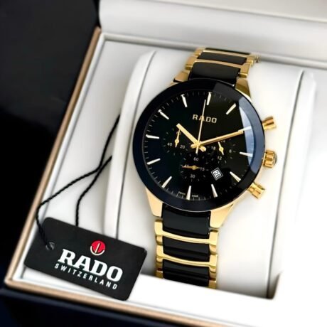 Rado Centrix Black and Gold Watch for Men Under 4000