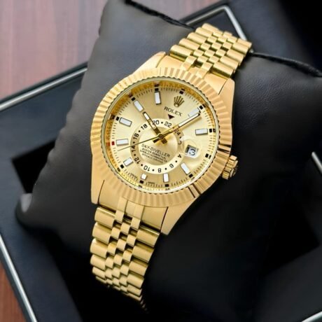 Rolex Sky-Dweller Gold First Copy Watch for Men Under 5000