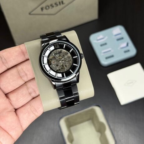 Fossil Modern Townsman Automatic Black Watch for Men Under 4000