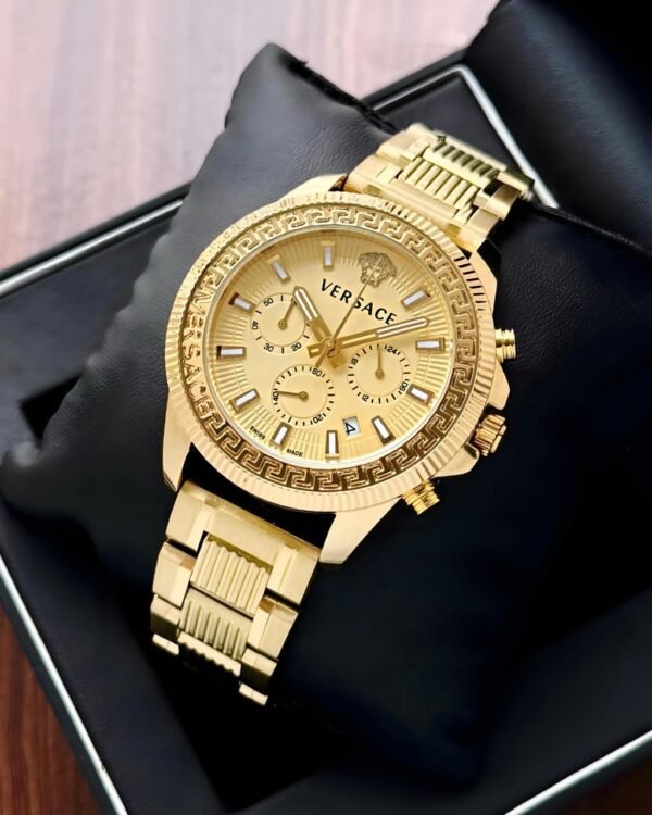 Versace Golden Luxury Watch for Men Under 5000 – Premium Finish