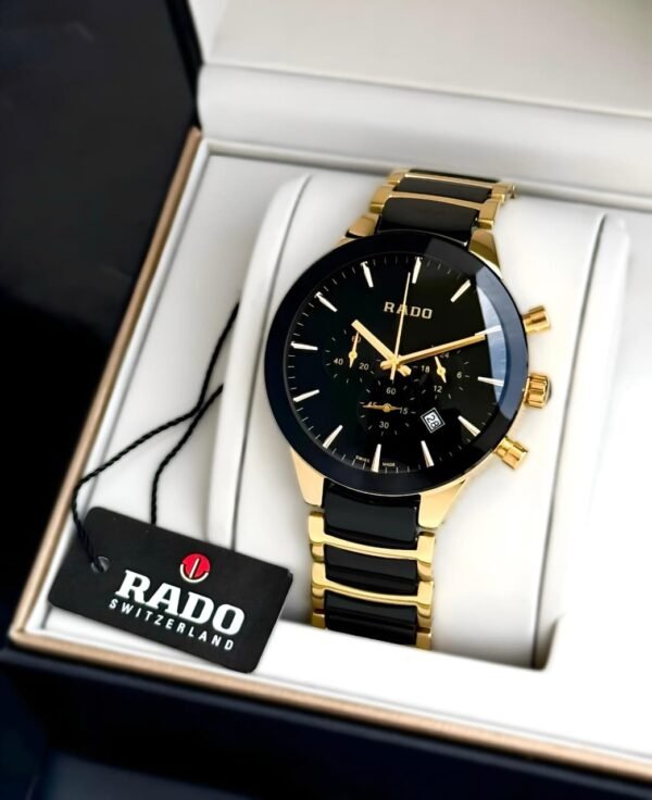 Rado Centrix Black and Gold Watch for Men Under 4000