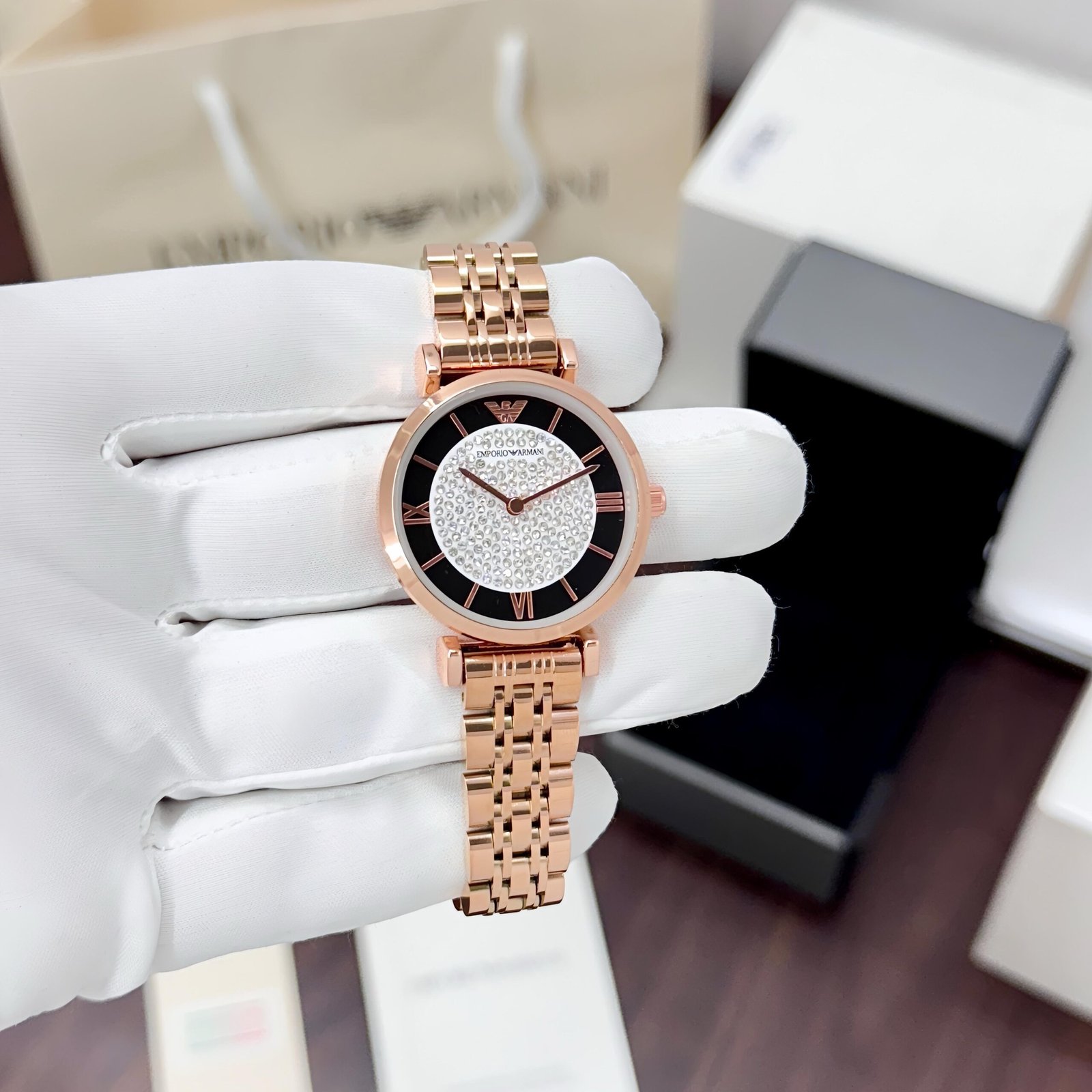 Emporio Armani Black Stainless Steel Watch
