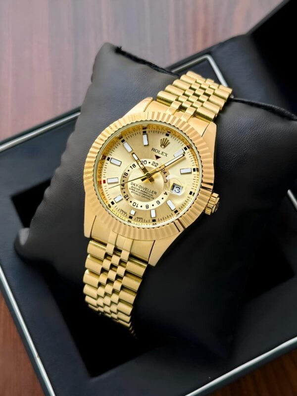 Rolex Sky-Dweller Gold First Copy Watch for Men Under 5000
