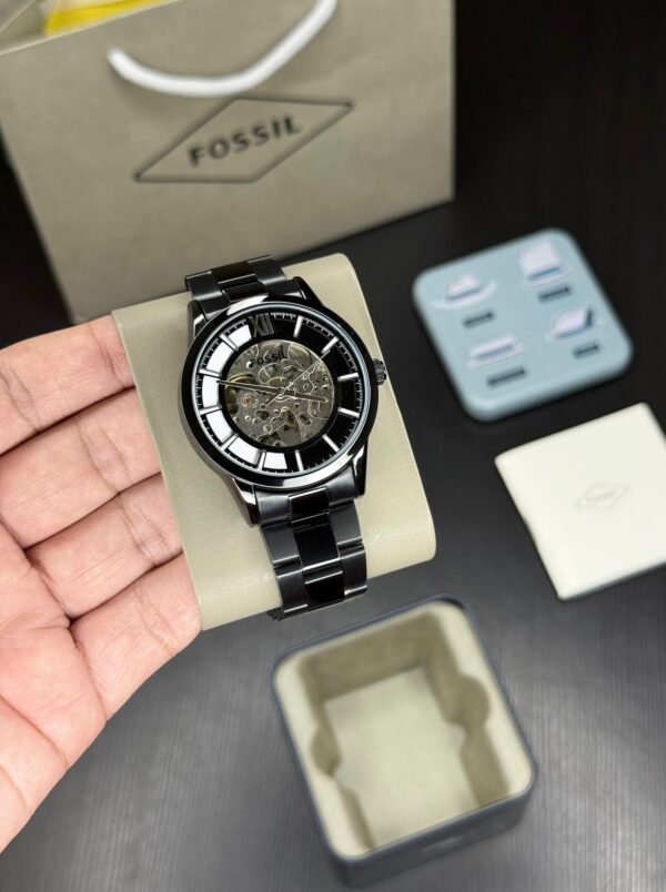 Fossil Modern Townsman Automatic Black Watch for Men Under 4000