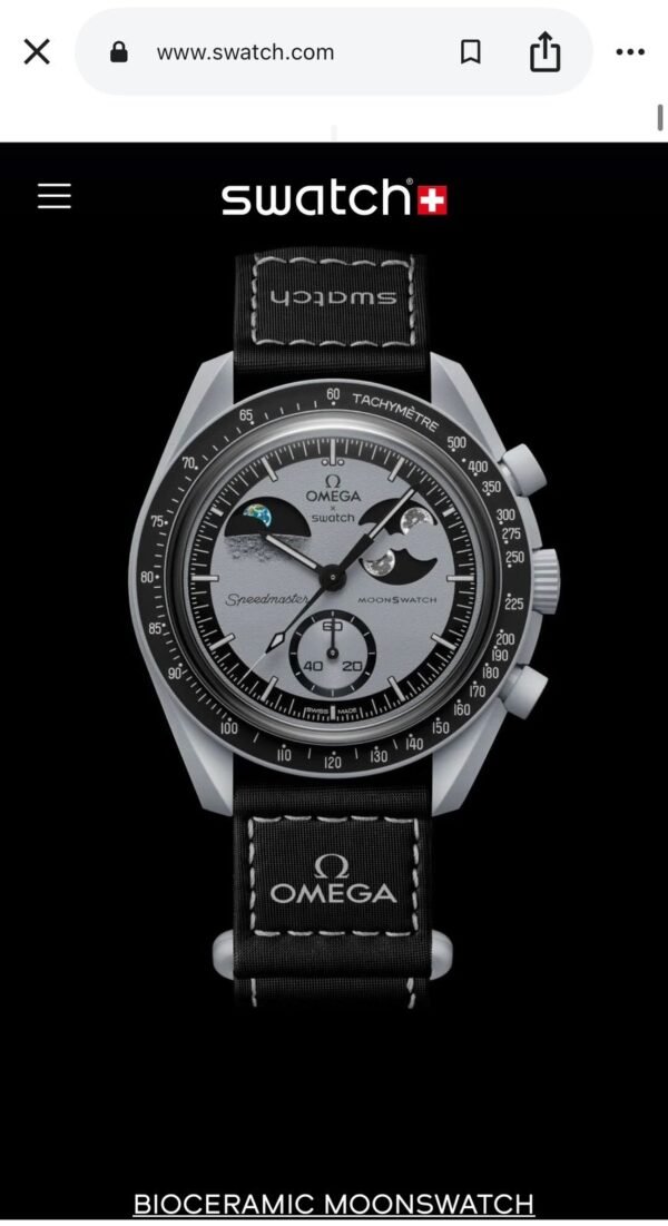 Omega x Swatch MoonSwatch Mission to Earthphase Black Watch Under 3000